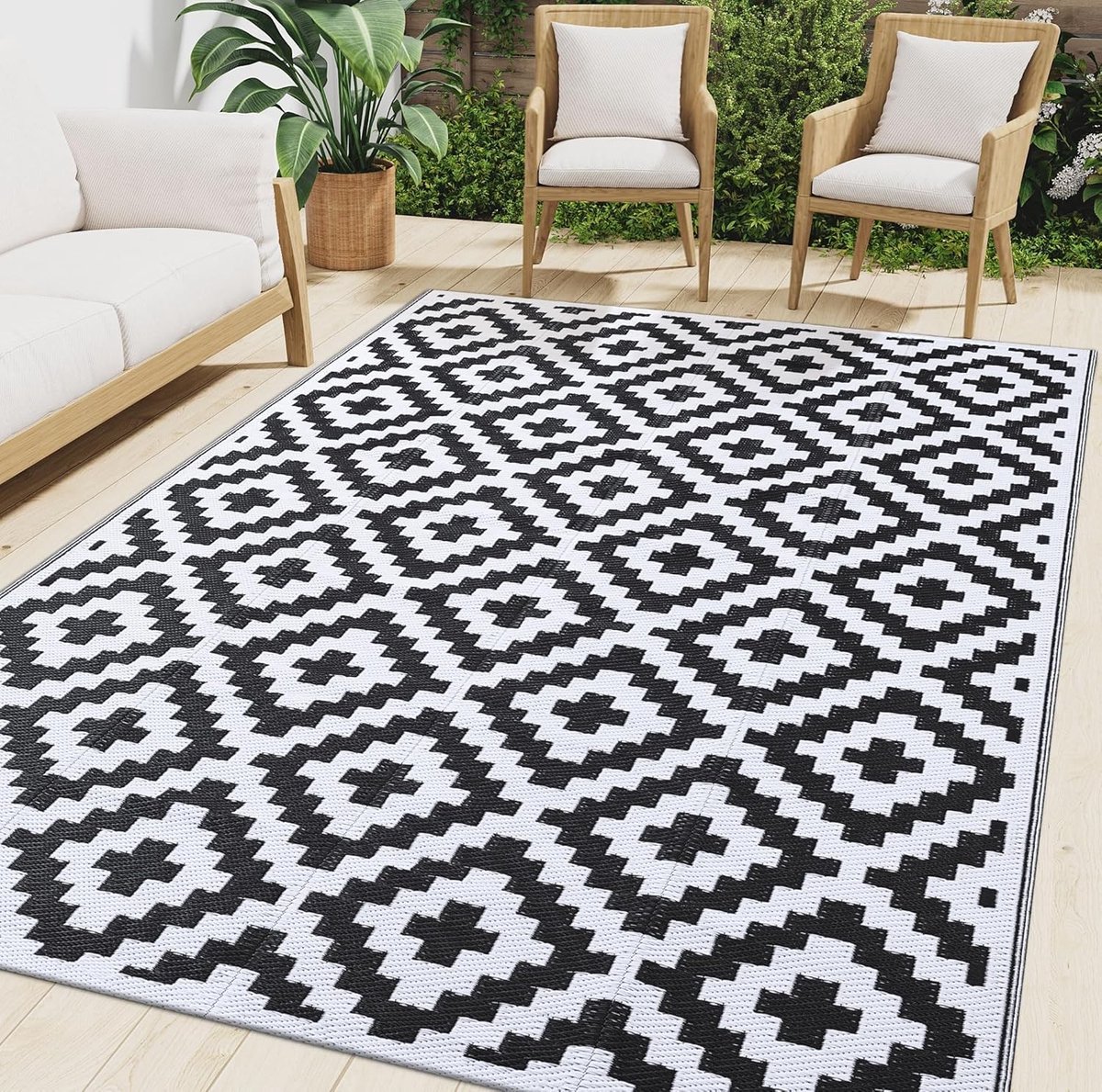 Omgoods - Grote Waterproof Buitenmat 180x270cm voor Tuin en Balkon