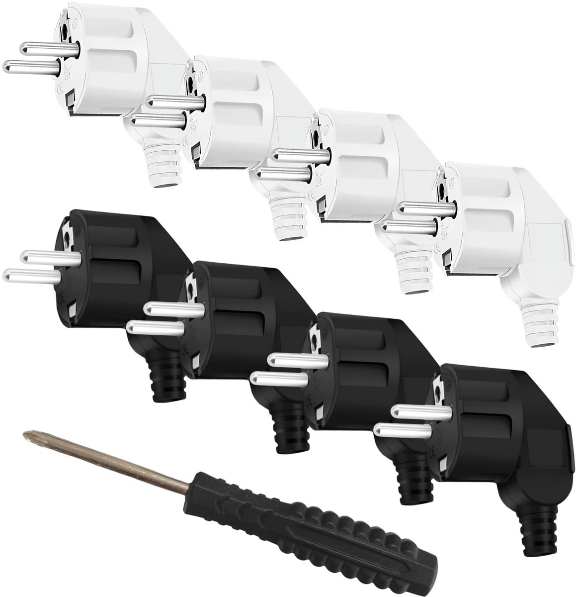 Omgoods - Schuko Stekker Waterdicht 250V/16A voor Huishoudelijk Gebruik