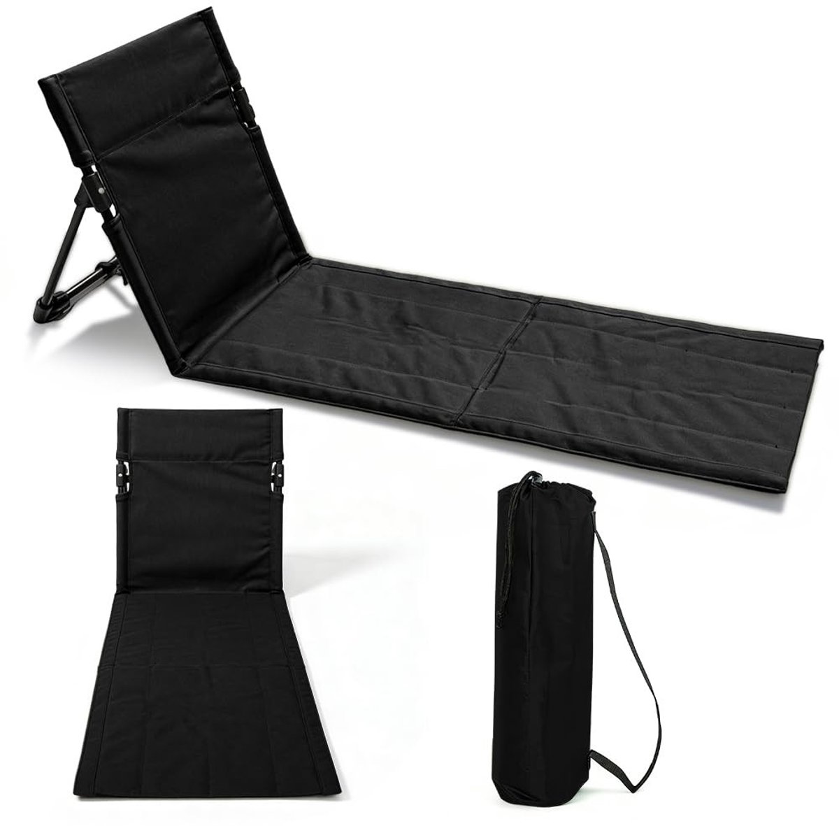Omgoods - Opvouwbare Strandstoel met Rugleuning - Duurzaam en Comfortabel