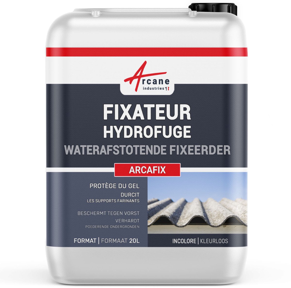 Hydrofuge primer voor brokkelige ondergrond tegen stof: Arcafix