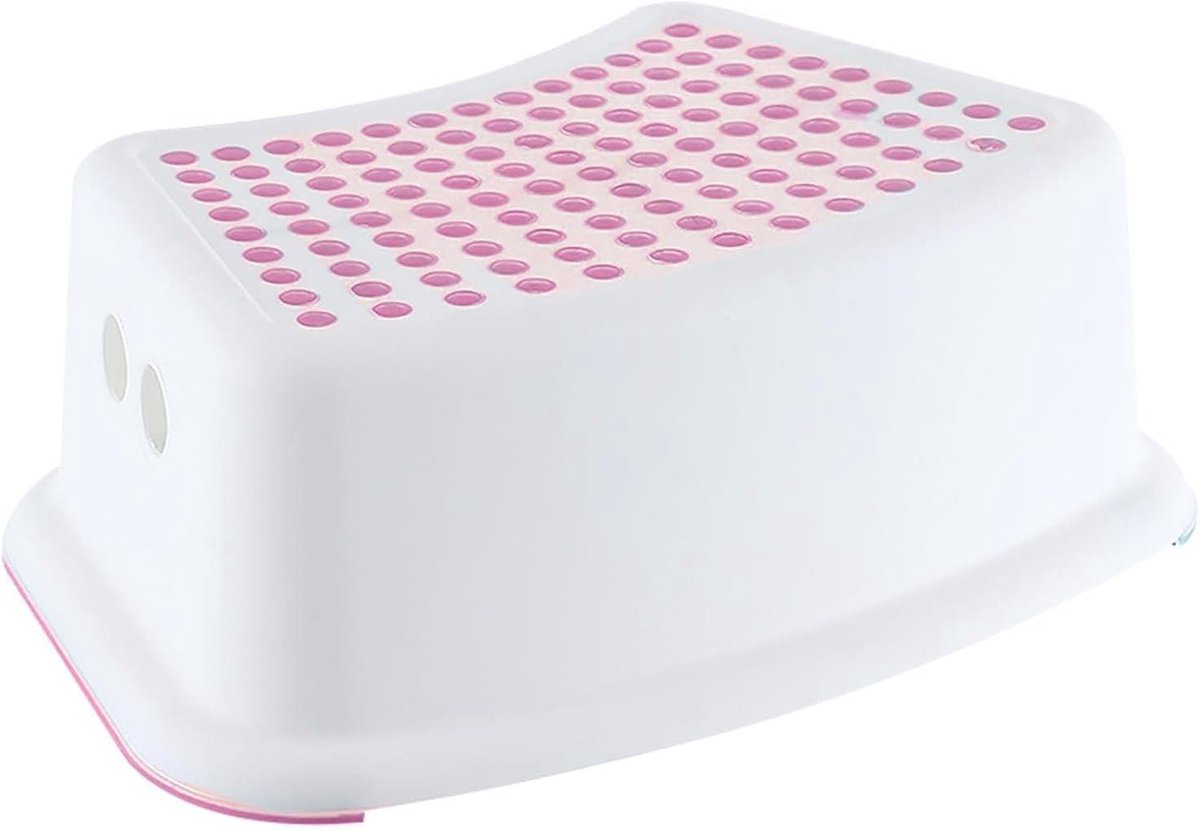 Toiletkruk - Kakkruk opstapje - Comfortabeler Poepen - Antislip Rubber - 37x25x13 cm - Roze