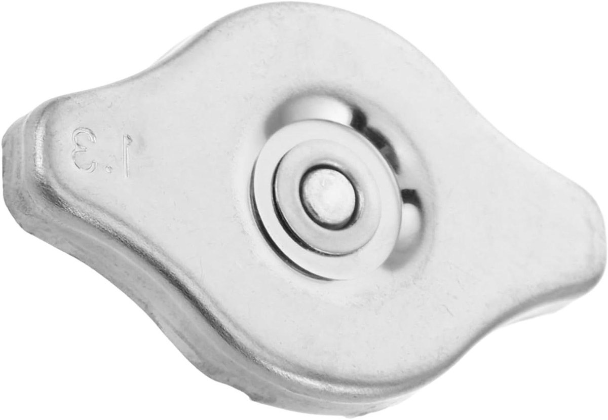 Radiatordop RVS - Koelsysteem Dop - Motor Koelen - Hoge Druk Bestendig - 6.7 x 4.3 cm - Zilver