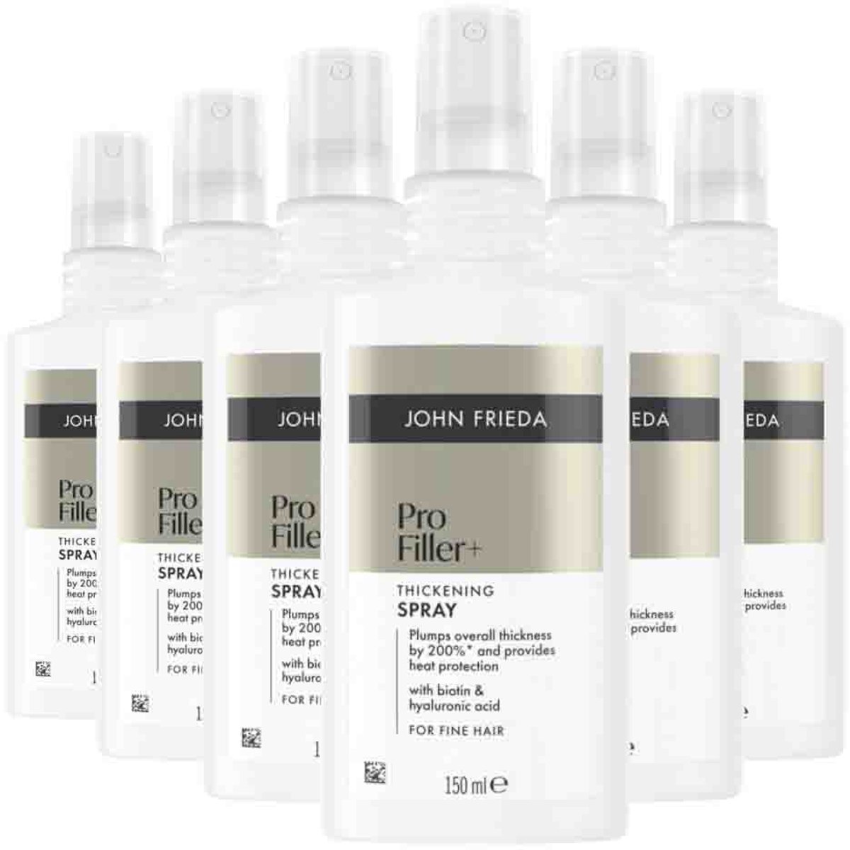 John Frieda PROfiller+ Thickening Haarspray - 6 x 150 ml - Voordeelverpakking