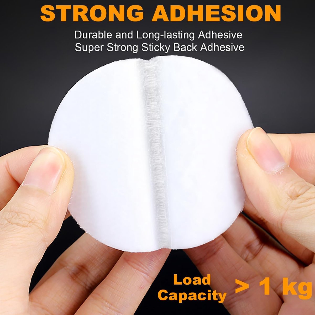 SnelShoppen - 10 Pack van 10 Zelfklevende Extra Sterke Tape Pads, Dubbelzijdig, Witte Ronde Plakpads van 5 cm, Ideaal voor Organisatie, Knutselen, Spo