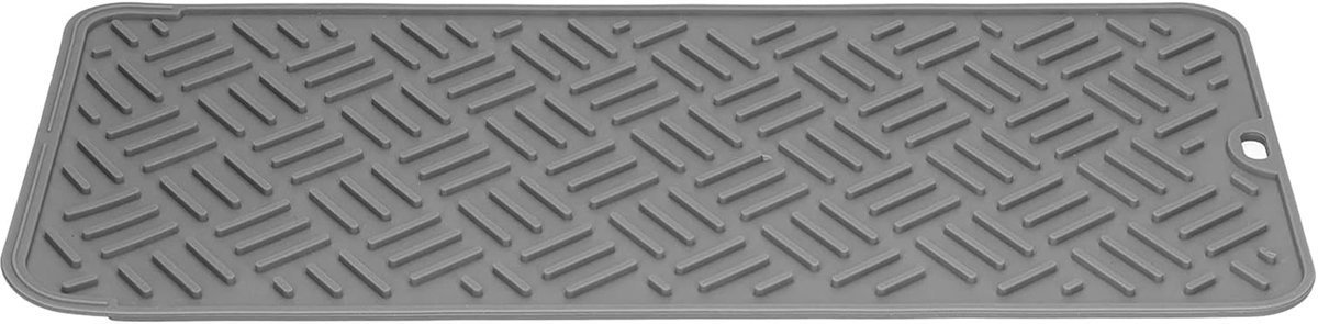 SnelShoppen - Silicone Pad Hittebestendige Isolatiepad, Antiverbranding, Antislip Tafelmat voor Keuken en Thuis, Grijs, 45x20cm