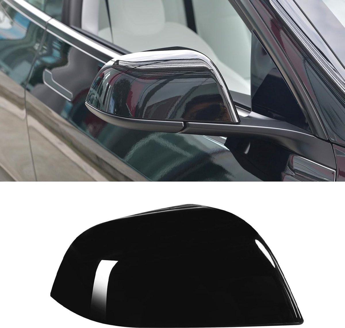 TTCR-II Mirror Cover Compatible with Tesla Model 3 2017-2023 - ShopVlot