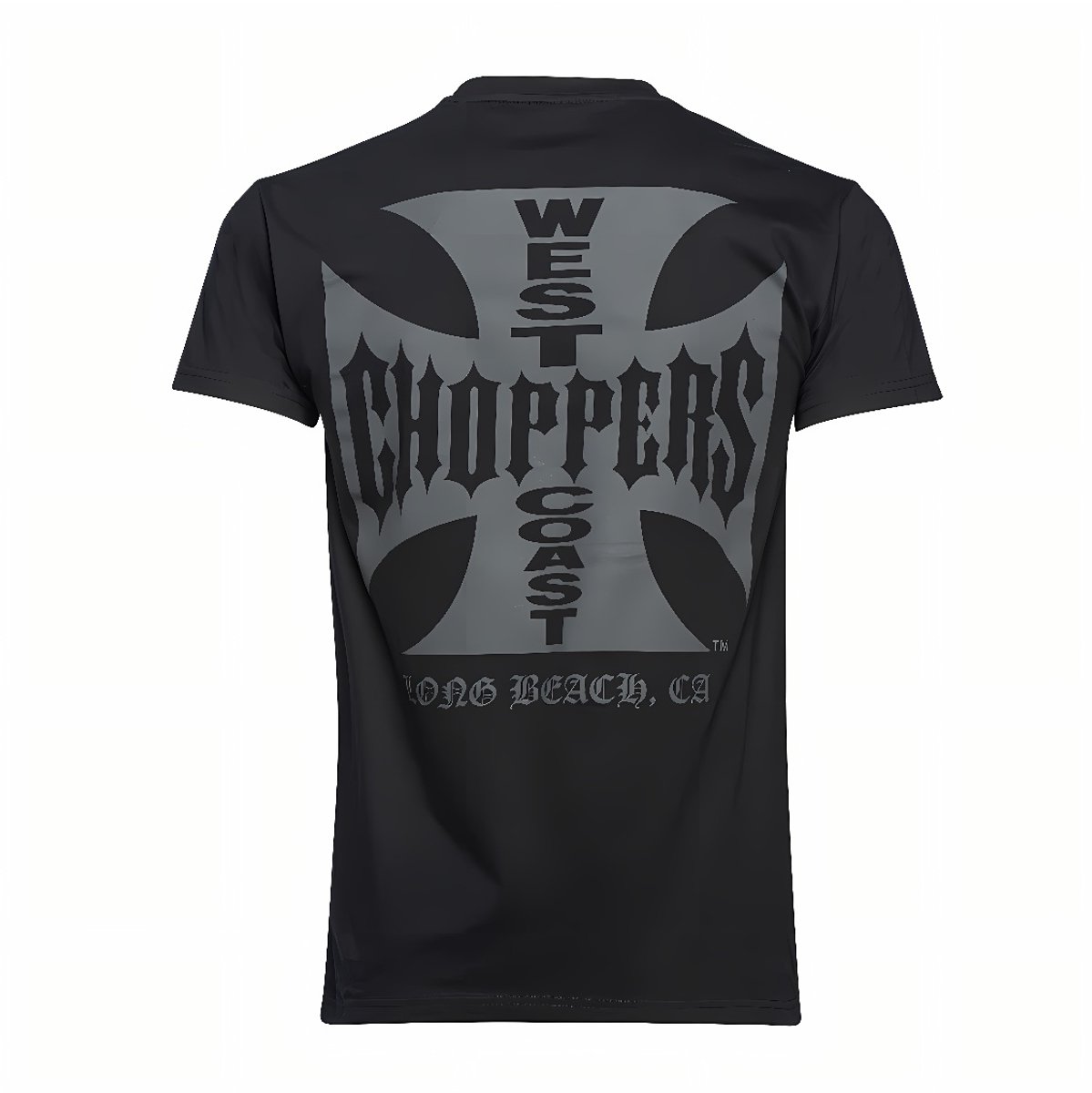 WCC- West Coast Choppers -T-shirt Iron -Cross Solid Black