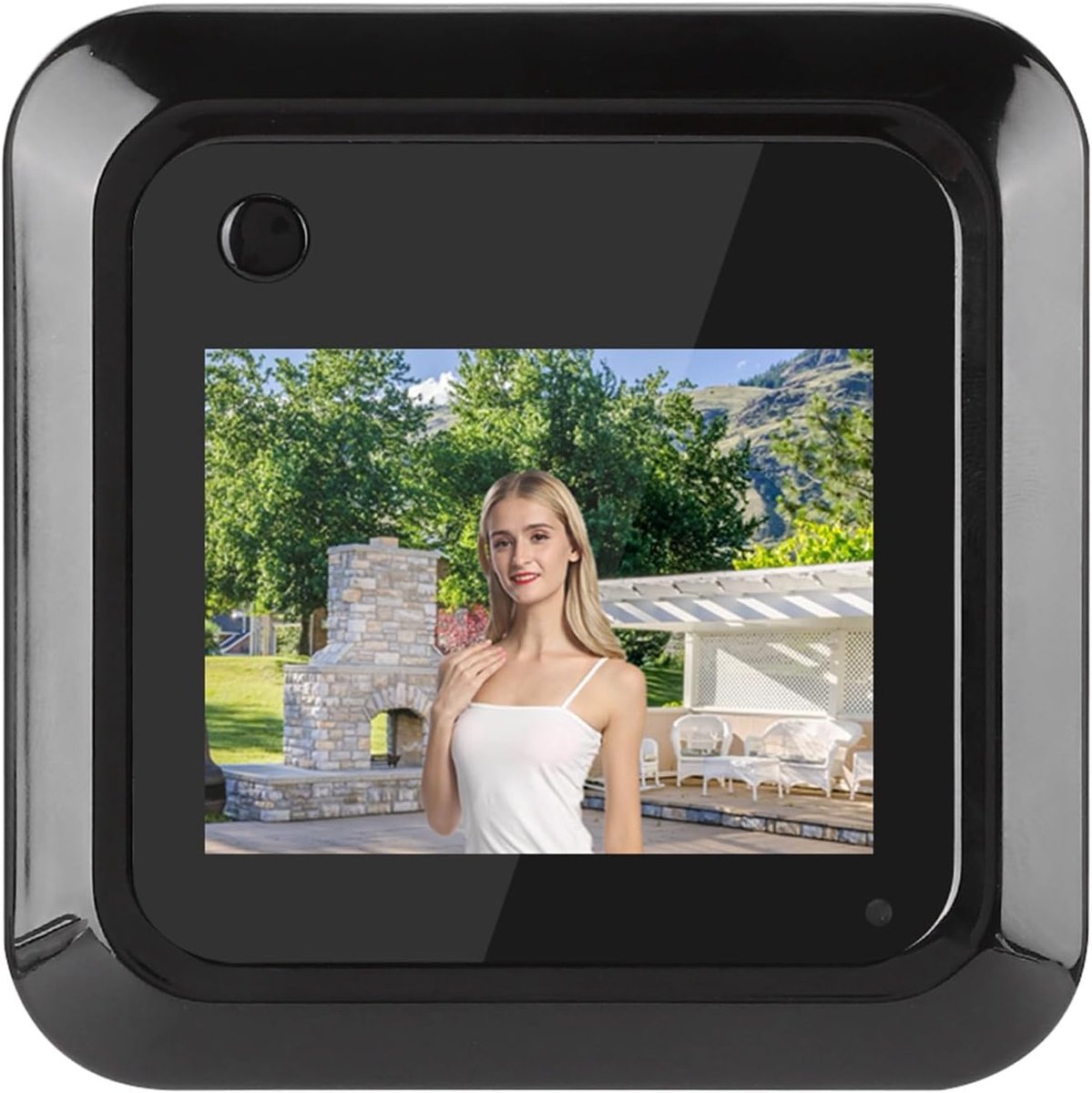 SnelShoppen - Viewer Deurcamera voor Appartement Deur 19x12x4 cm 2.4 inch Slimme Deurviewer TFT LCD Scherm 0.3 MP 95 Graden Hoek Foto Opname Peephole