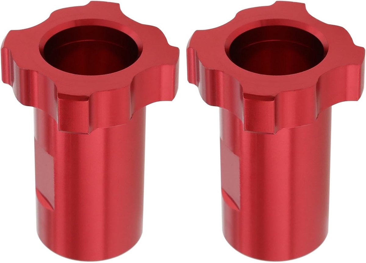 SnelShoppen - 2PCS Aluminium Spuitpistool Adapter Set M16x1.5mm - Compatibel met PPS Spuitpistolen - Rood - 41.4x31.8mm - Hoogwaardige Aluminium Verbi