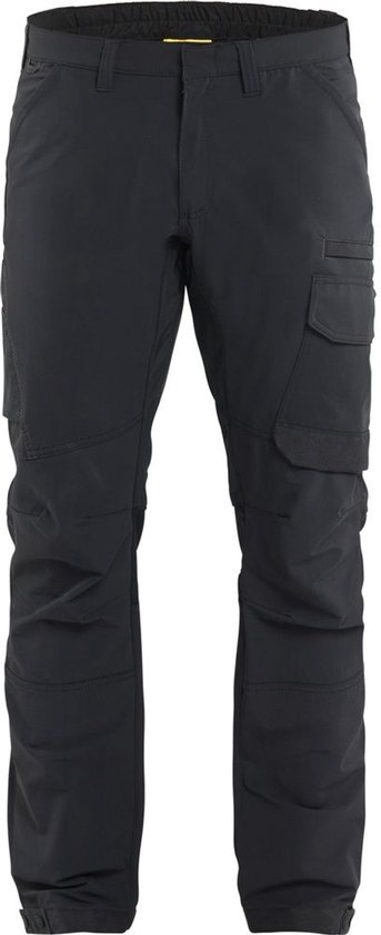 Pantalon de travail Blaklader Service avec stretch 4 directions 1422-1645 - Zwart/ Gris foncé - C152