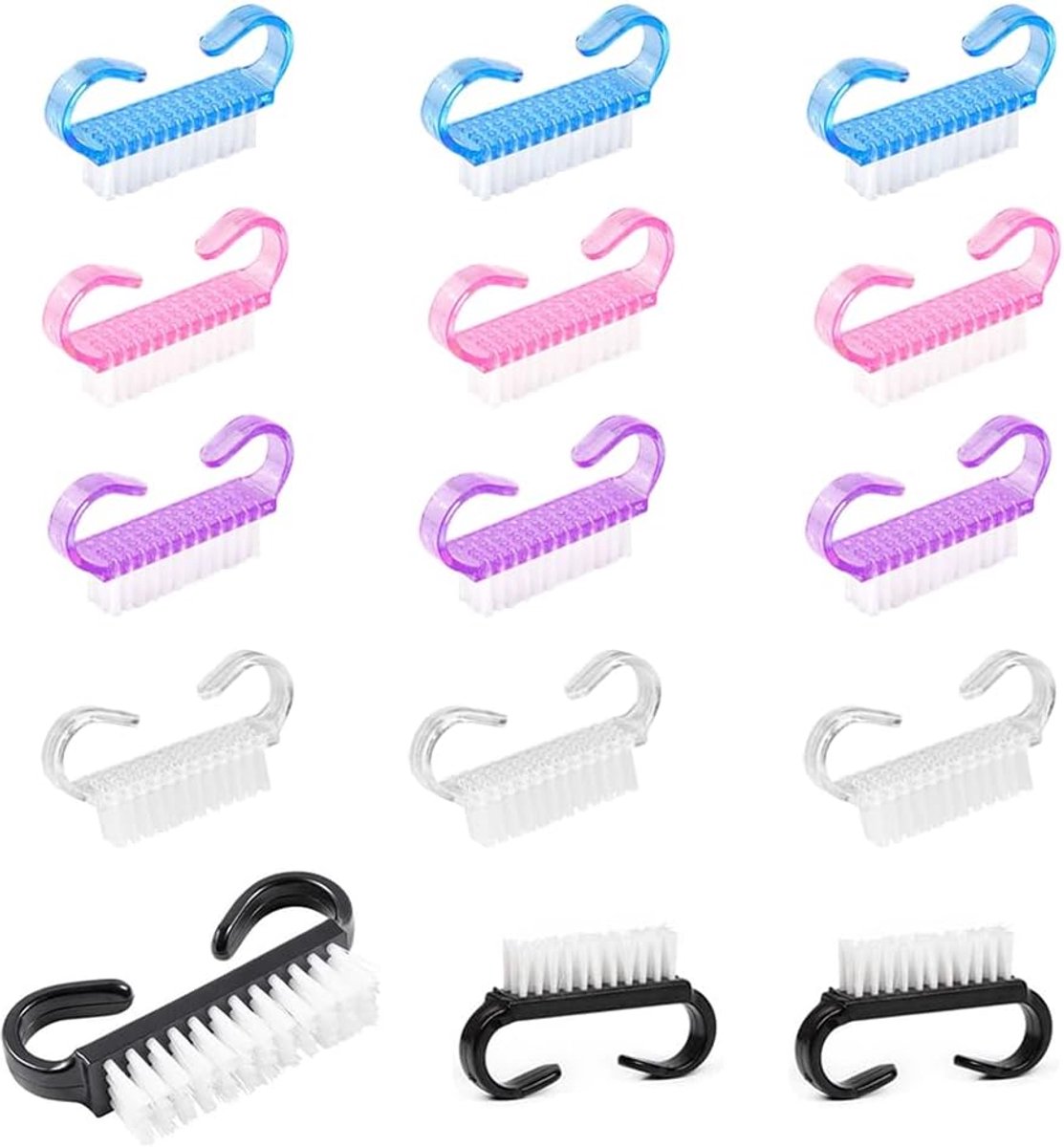 15pcs Hand Wash Brush, Handle, Nail Brush, Plastic Hand Wash Brush, Fingernail Cleaning Brush, Plastic Nail Brush for - ShopVlot