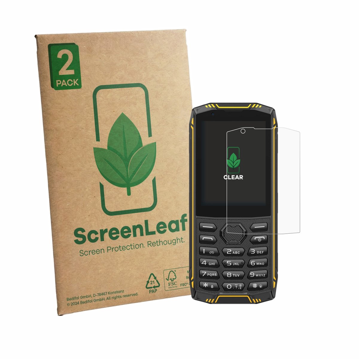 2 Stuks Screenprotector voor Ulefone Armor Mini 5 - Hoogwaardige Beschermfolie transparant