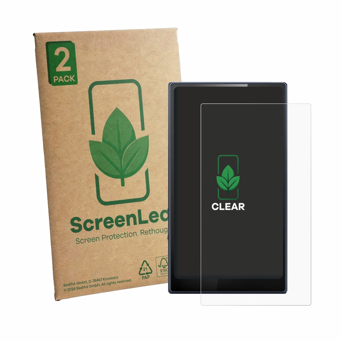 2 Stuks Screenprotector voor FiiO M21 - Hoogwaardige Beschermfolie transparant