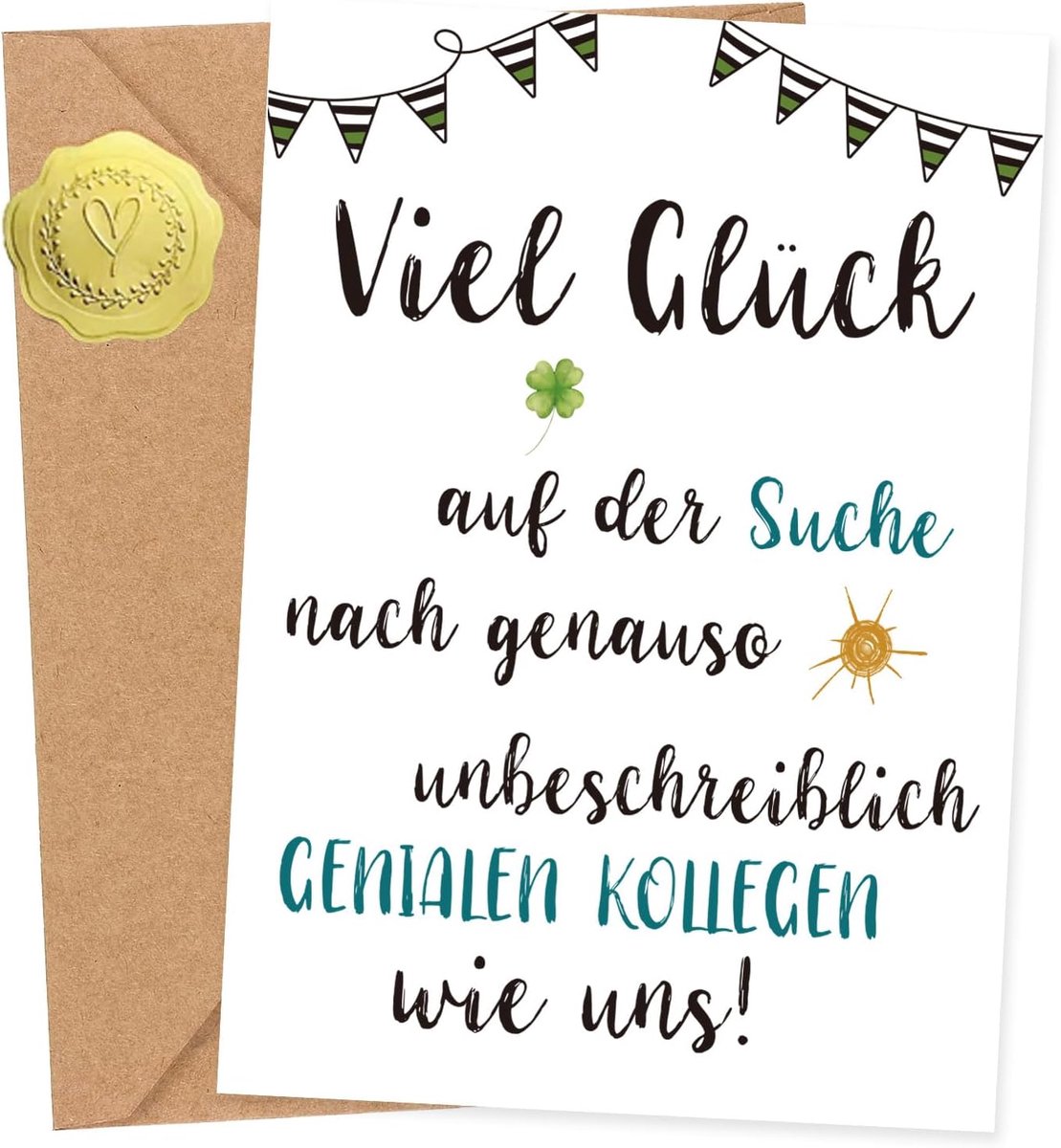 A6-afscheidskaart collega's met envelop | afscheidscadeau collega's, kaart afscheidscadeau, liefdevolle kaart voor pensioen, grappige afscheidskaart, cadeau-idee voor collega's afscheid (C)