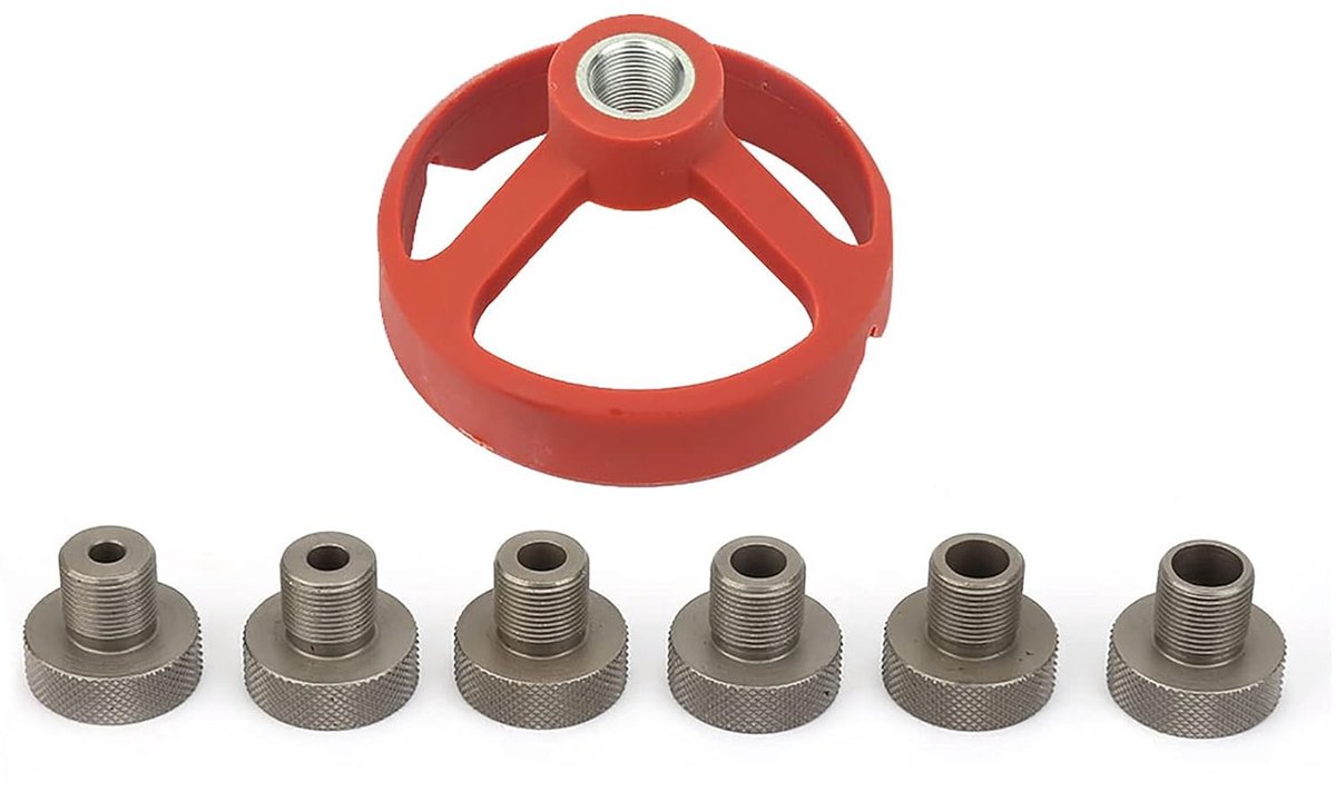 boorpositionering voor rechte gaten, 90 graden boorgeleiding, boorgeleiding 5/6/7/8/9/10 mm, boorpunt (rood)