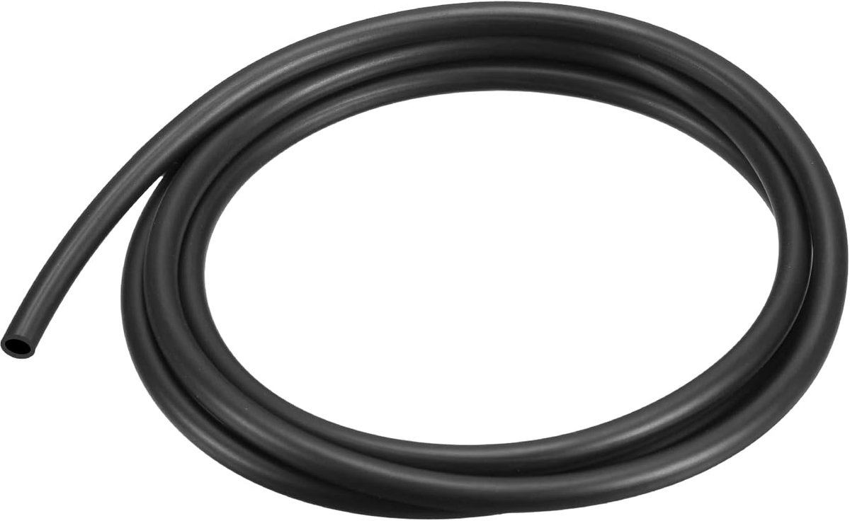 Flexibele oliebestendige brandstofleidingslang 3 mm x 5 mm 1 m voor industriële olieslangen en irrigatiebuizen voor huistuin, zwart