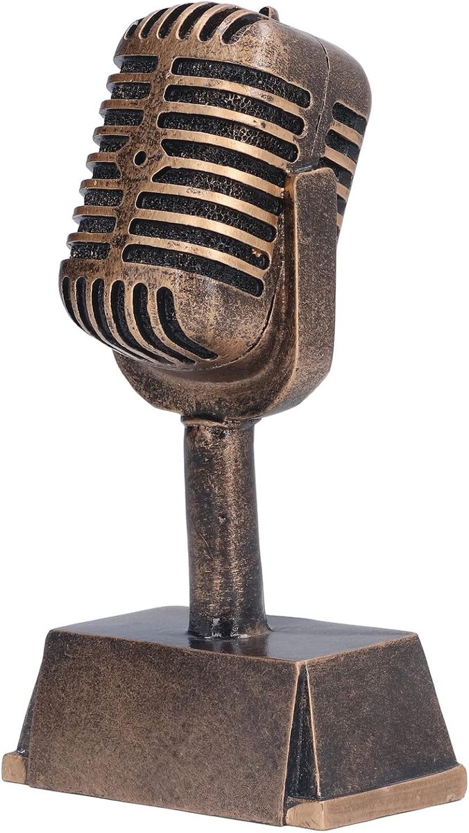 Microfoontrofee, Halloween Feestartikelen, Halloween Feestartikelen Voor Volwassenen, Halloween Trophy Awards, Music Award Trophy Tafelblad