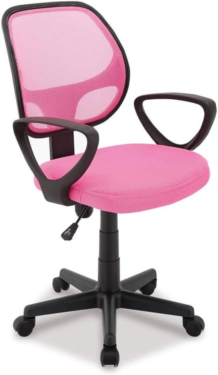 Bureaustoel Buritos - Solide, Verstelbaar en Ergonomisch - Roze