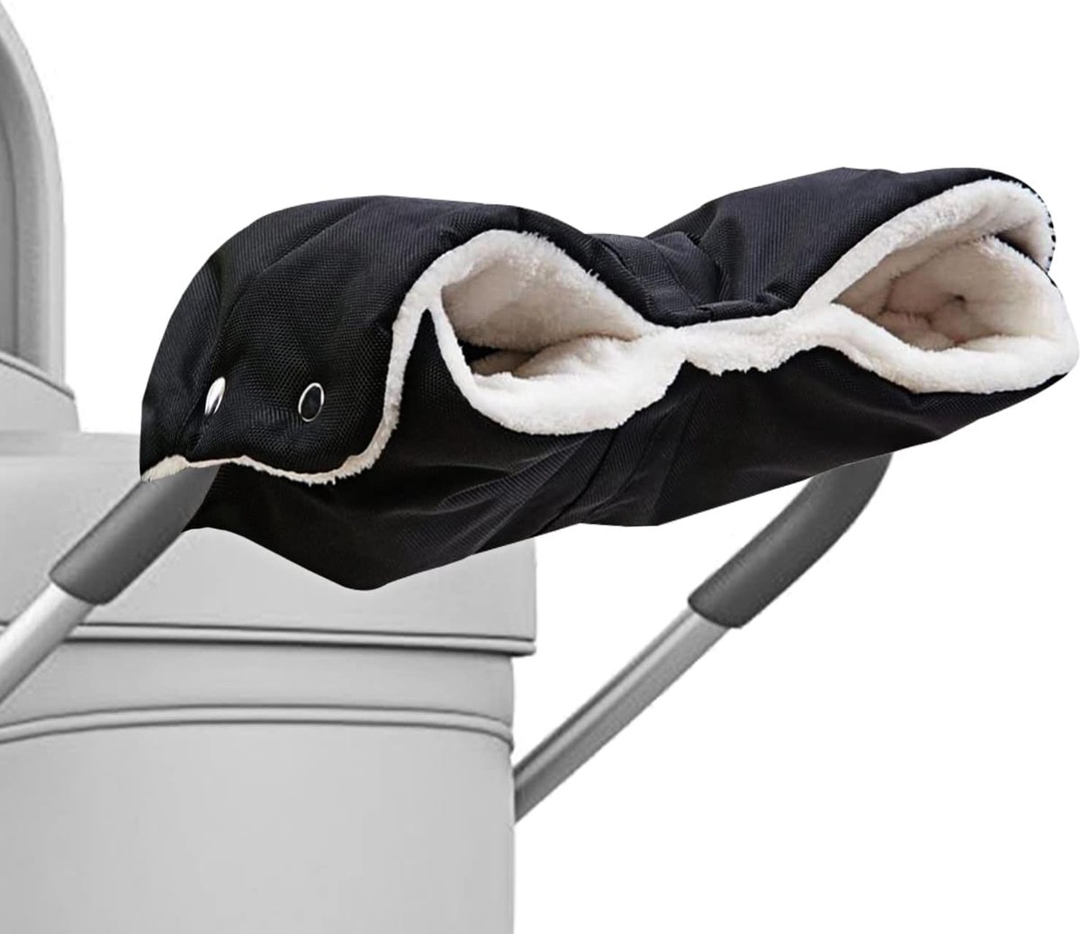 Kinderwagenhandschoenen, kinderwagenhandschoen met warme fleece en katoen, kinderwagenhandschoen, waterdicht, winddicht, universele maat voor kinderwagen, buggy, accessoires, fietsmanchet stuur