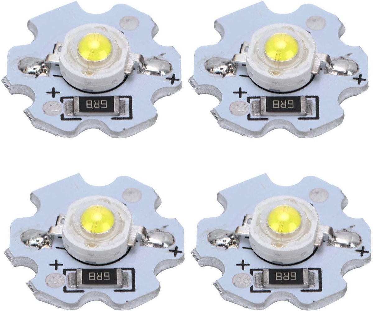 25 Stuks LED-chips LED-lampkralen DIY-verlichtingsarmaturen High Power 5V 200LM 1W(Zuiver wit 6000-6500K)