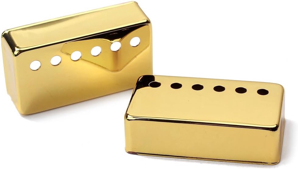 Set van 2 Humbucker Gitaar Pickup Hoezen Messing Pickup Hoezen 50MM/52MM Pool Afstand Geschikt voor Gibson Les Paul Gitaar, Goud