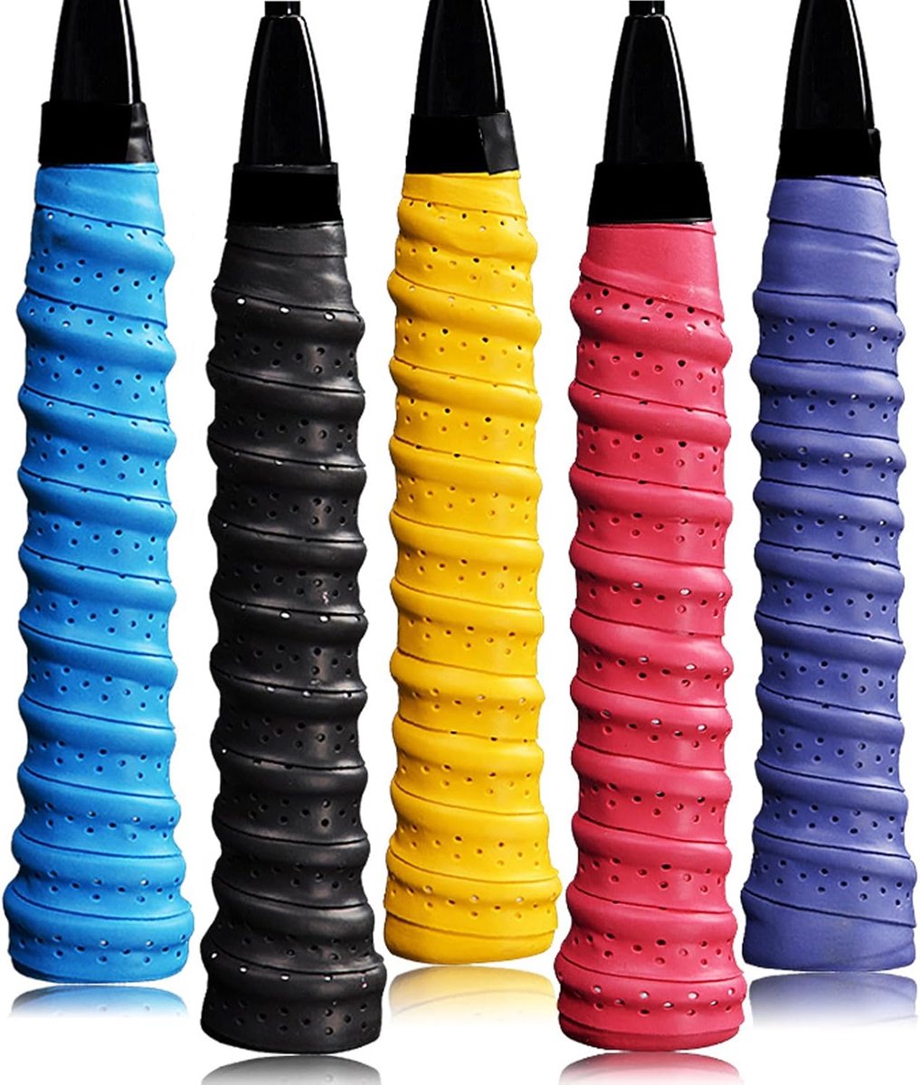 Racketgrepen, gripband voor tennisrackets, gripband, badminton-gripband, antislip tennisracketgreep