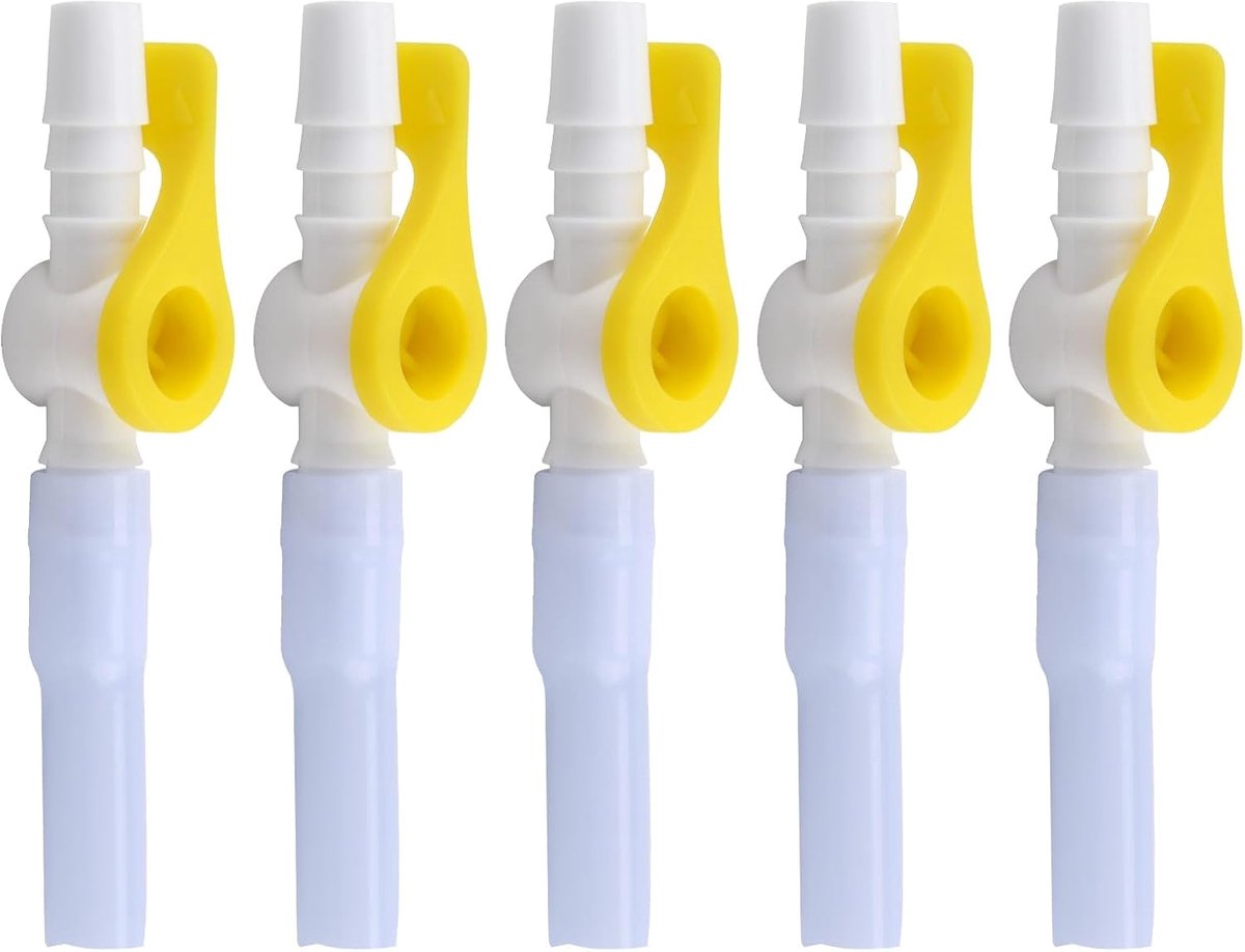 5 Stuks Katheterventiel voor Urineafvoer Comfortabele Silicone Hebelring | Gladde Randen en Zachte Slang Effectief Alternatief voor Beenzakken
