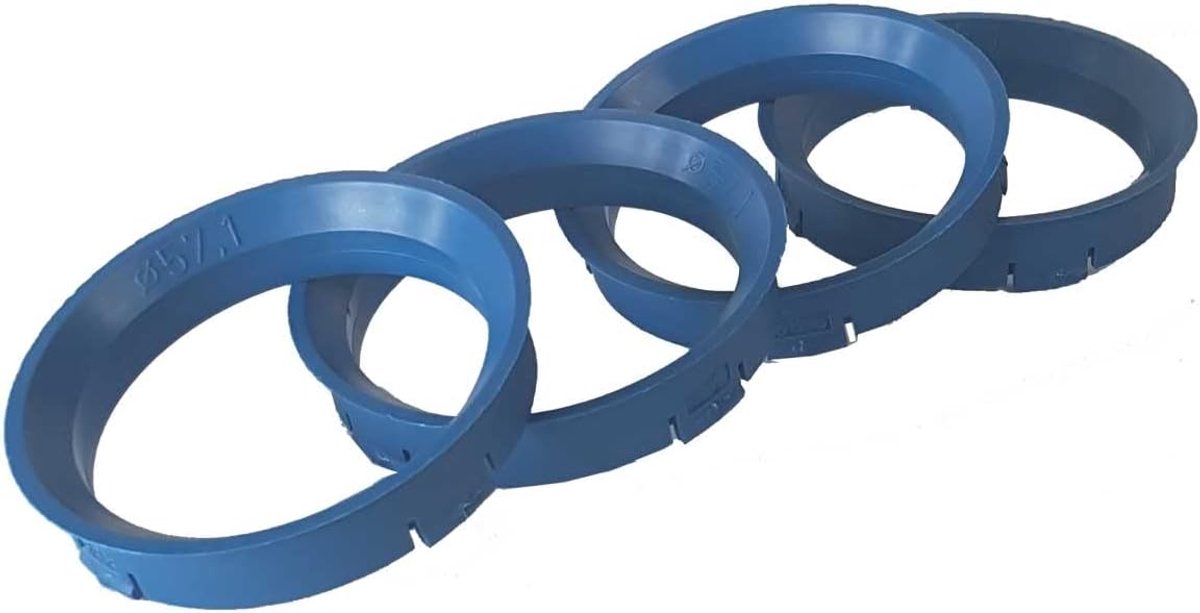 Centreerringen 66,6 op 57,1 mm voor aluminium velgen Audi VW Mercedes BMW