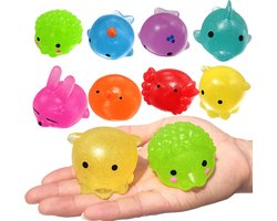 8-delige Jumbo Glitter Mochi Squishy Fidget Speelgoed, Sensorische Stress Relief Speelgoed, Kids Party Gunsten, Classroom prijzen, Goody Bag Stuffers
