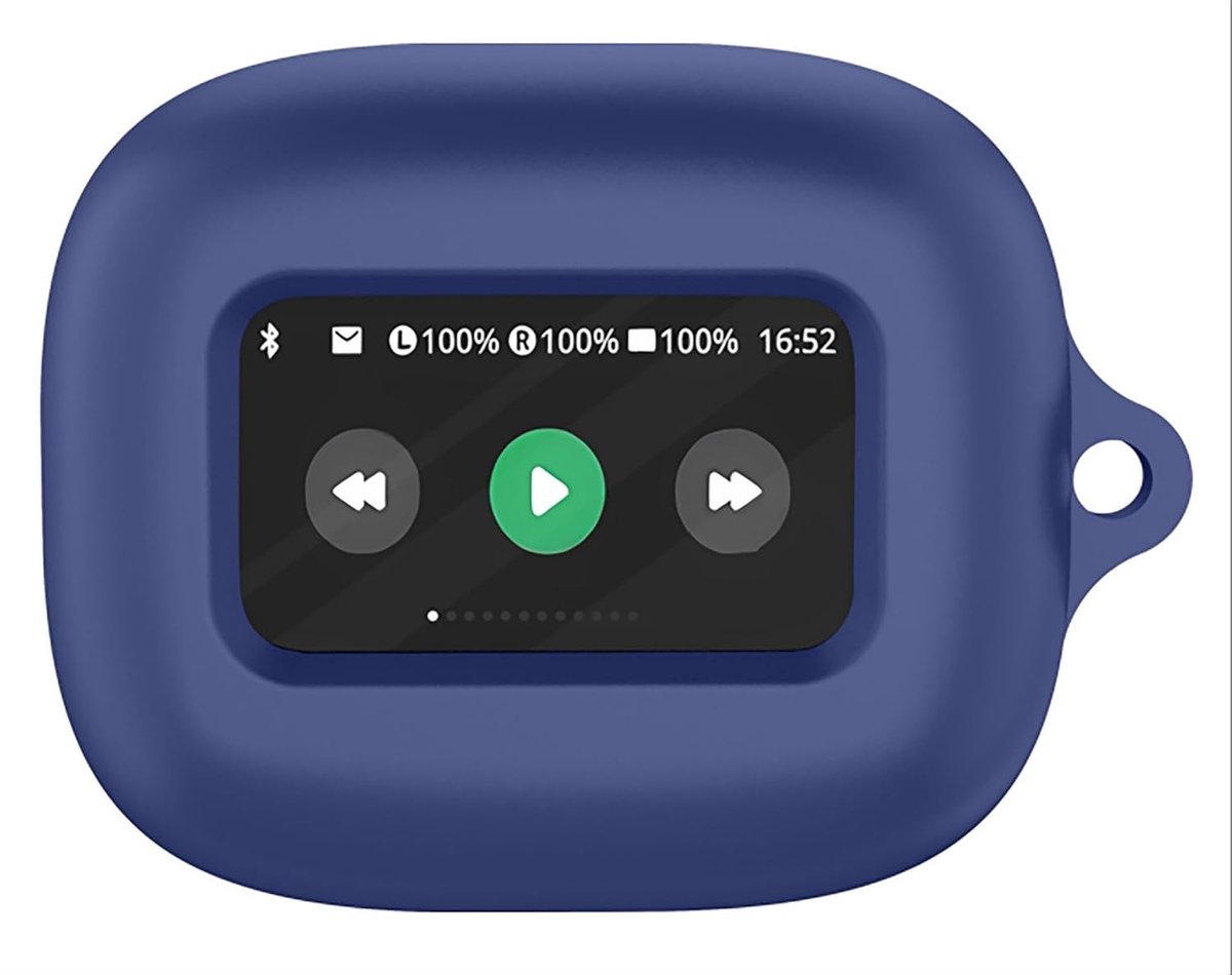 Hoesjes compatibel met JBL Live Beam 3, siliconen hoes, lichtgewicht, schokbestendig, draagbaar, donkerblauw