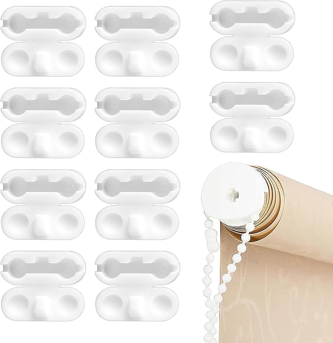 10 stuks rolgordijn kettingconnectoren, plastic clips voor kralenkettingen