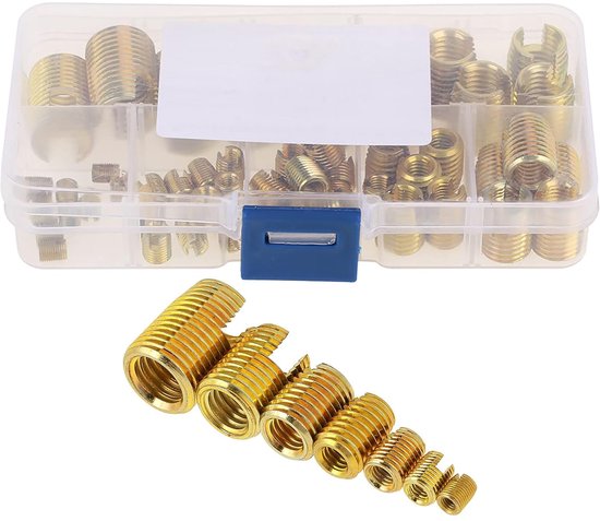 50 stuks Zelftappende Draad Inserts Schroef Bus Repareren Kit Draad Reparatie Tool M3 / M4 / M5 / M6 / M8 / M10 / M12 — afbeelding 5