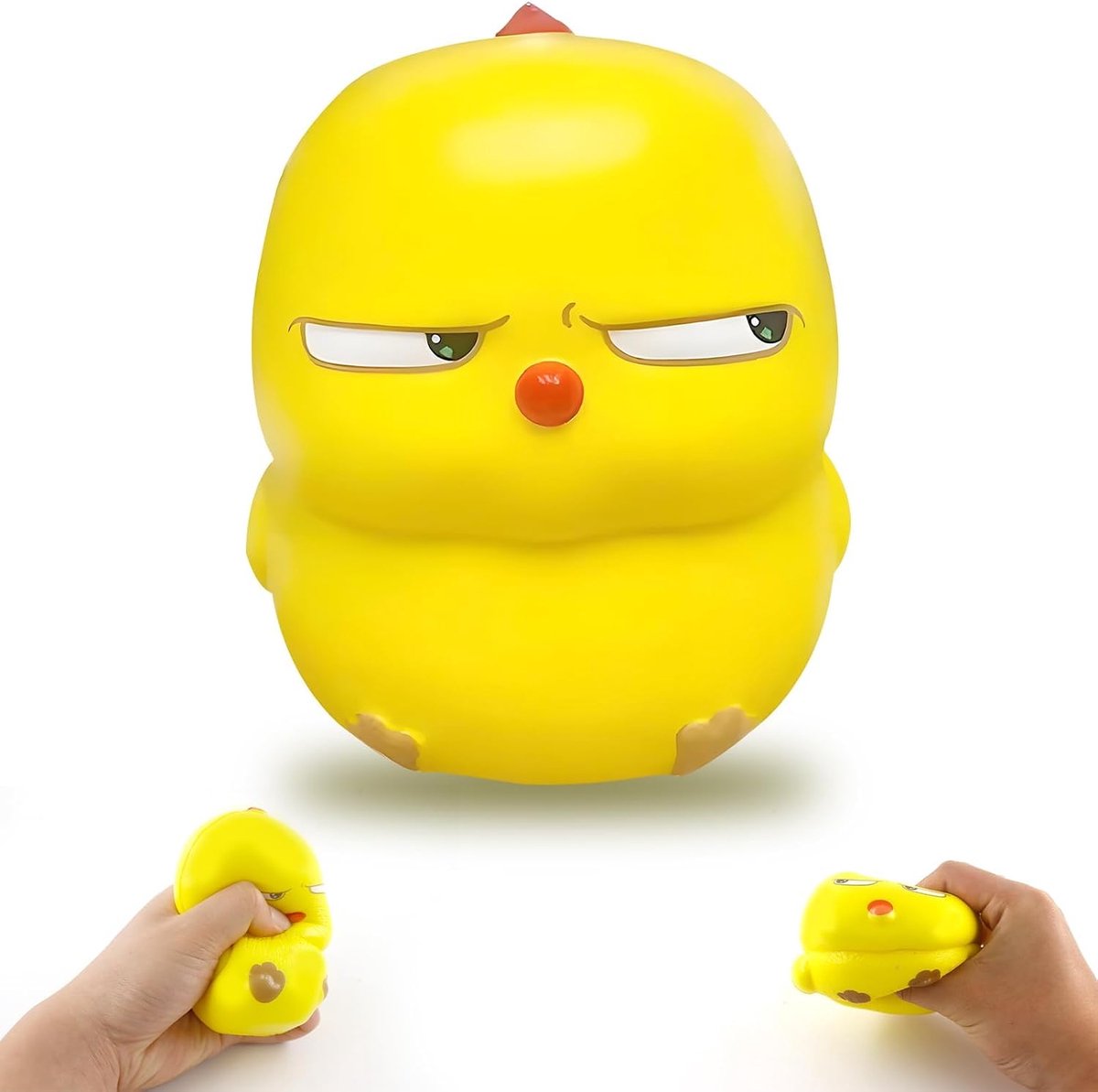 kleine gele kip, kuiken, knijpspeelgoed, Taba Squishy speelgoed, kip, fidget-speelgoed, anti-stress speelgoed, om te concentreren, angst te verminderen,Alleen voor 15 jaar en ouder