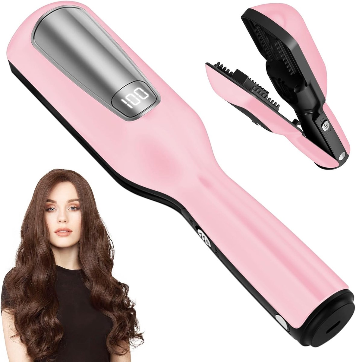 mini draadloze tondeuse met gespleten haarpunten, verwijdert gespleten haarpunten en kapotte haarpunten snel en effectief, met led-display, draagbare draadloze haartrimmer met