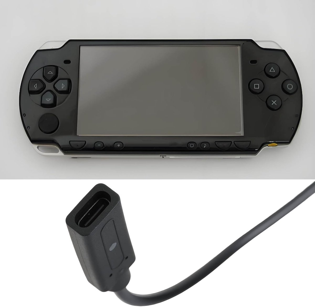 USB Type C oplader adapter kabel 18cm - compatibel met Sony PSP 1000 2000 3000 - snel opladen - ideaal voor gaming - SnelShoppen