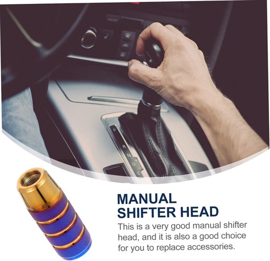 Pookknop Auto - Schakelknop Handmatig - Auto Modificatie - Aluminium Legering - 9.5 cm Lengte - Blauw — afbeelding 4