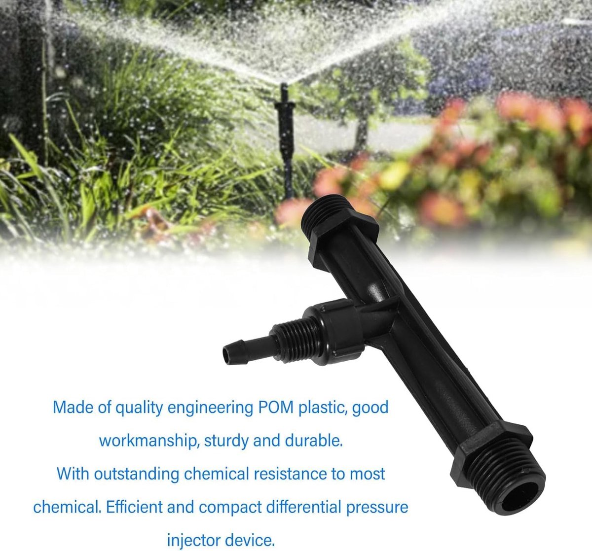 Tuinsproei irrigatie 1/2" 3/4" 1" - Venturi mestinjector - Duurzaam kunststof - Efficiënte mestmix voor tuinbouw - ShopVlot