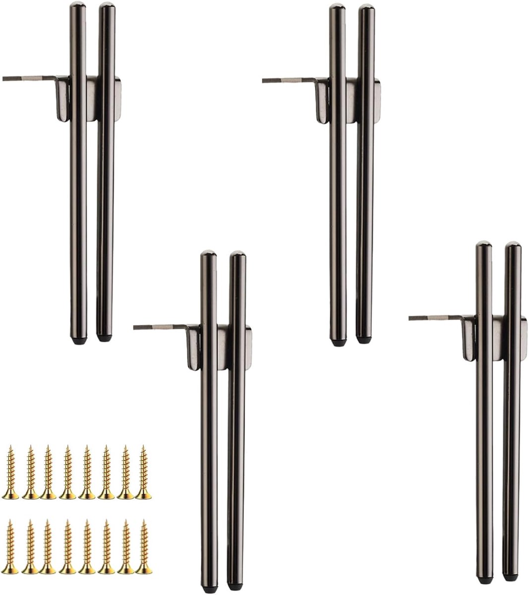Furniture Legs Metal Design 4 Pieces Modern Chic Elegant Coffee Table Base 18 cm TV Cabinet Bathroom Cabinet with - ShopVlot