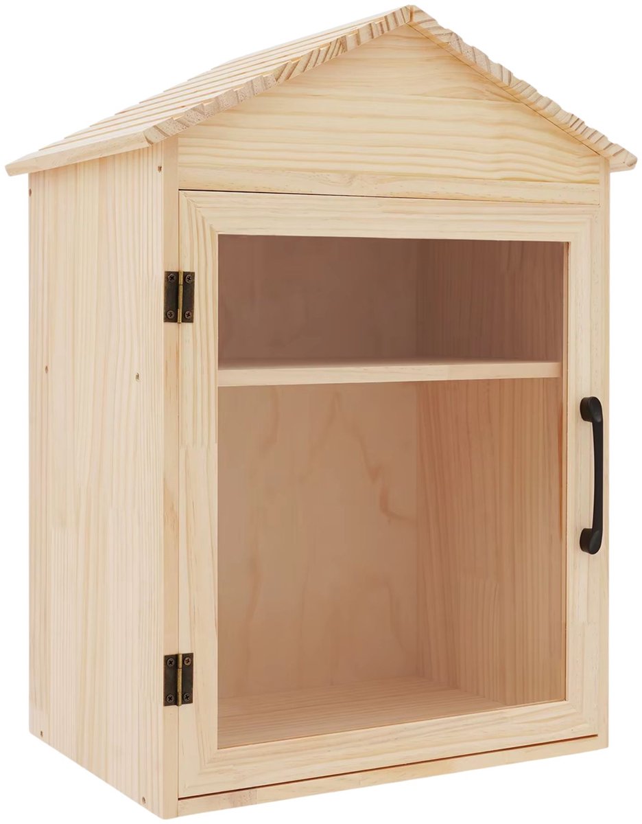 Happiq Houten Boekenkast - Compact, Functioneel Ontwerp - voor Kleine Woning Opslag van Boeken en Decoratie Wood