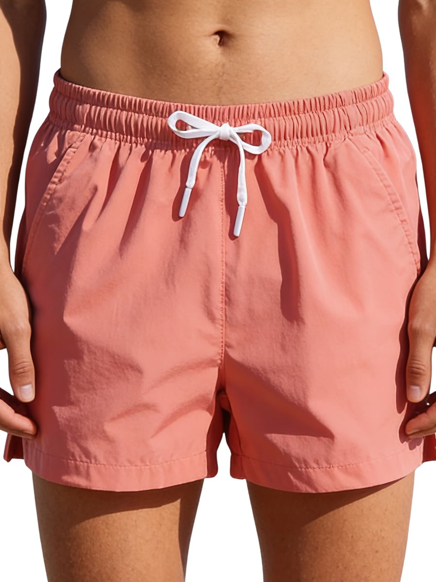 Currero Korte Broek Heren Golfbroek Spijkerbroek met Zakken Volwassenen Jongens Shorts Watermeloen Rood