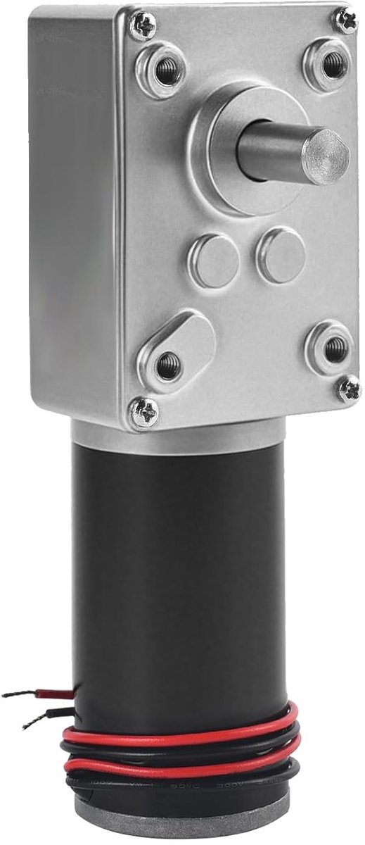 SnelShoppen - Snail Transmission Motor, Hoge Torsie, Elektrische Reversible Wormoverbrenging, 8mm As voor DIY Robot, Draaitafel, Deurslot, Gordijnmach