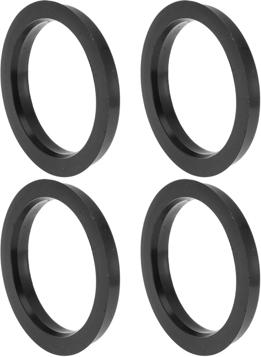 79.6mm tot 65.1mm Auto Wiel Hub Centric Ringen Zwart Polycarbonaat Wielen Middenas Schokabsorberende Hubrings 4 Stks - ShopVlot
