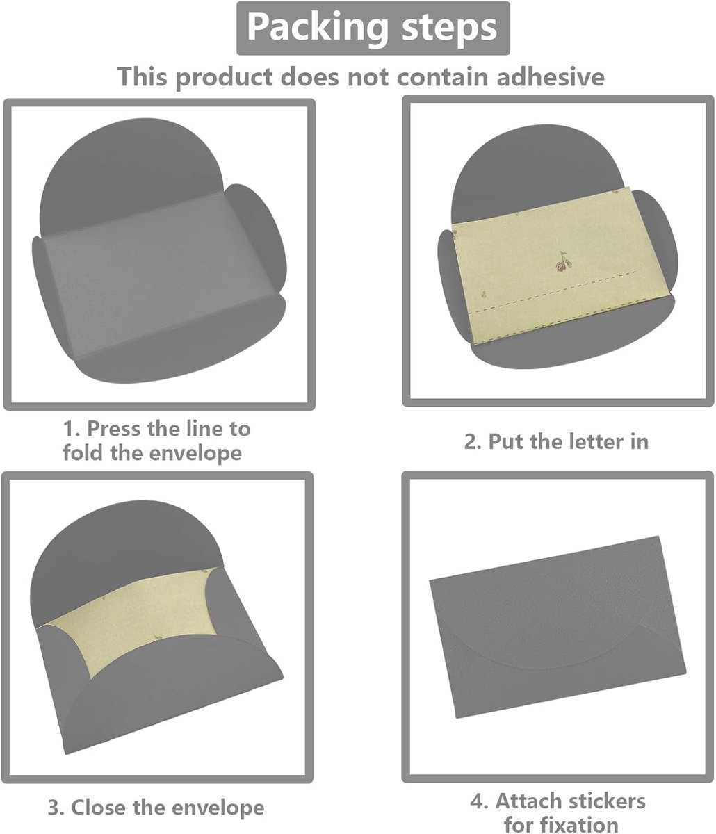 Mini Envelopes 50 Stuks - 8.9 * 5.7 Cm - Zilver Wit - Ideaal voor Uitnodigingen - ShopVlot
