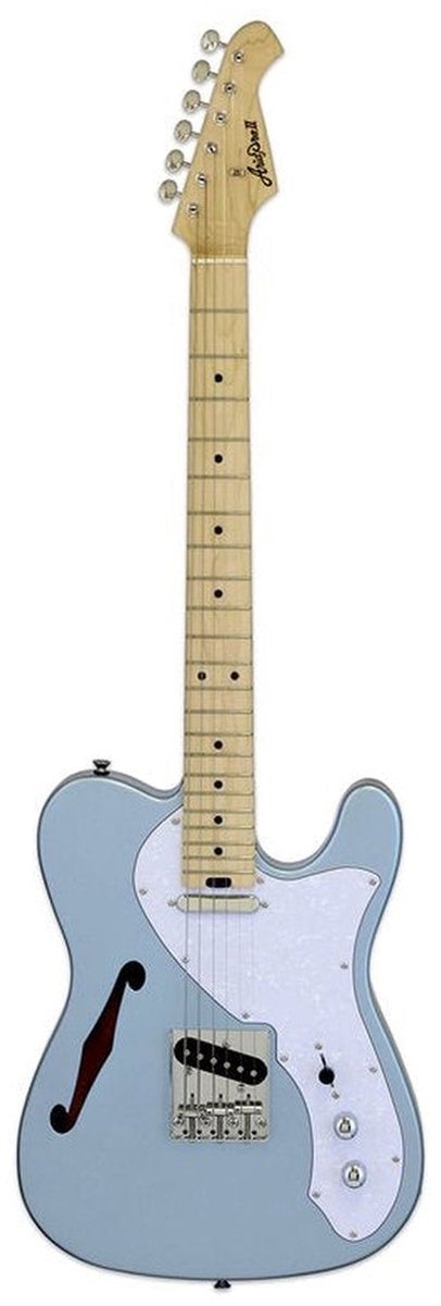 Aria TEG-TL MIB Modern Classics Metallic Hollowbody Elektrische Gitaar Blue