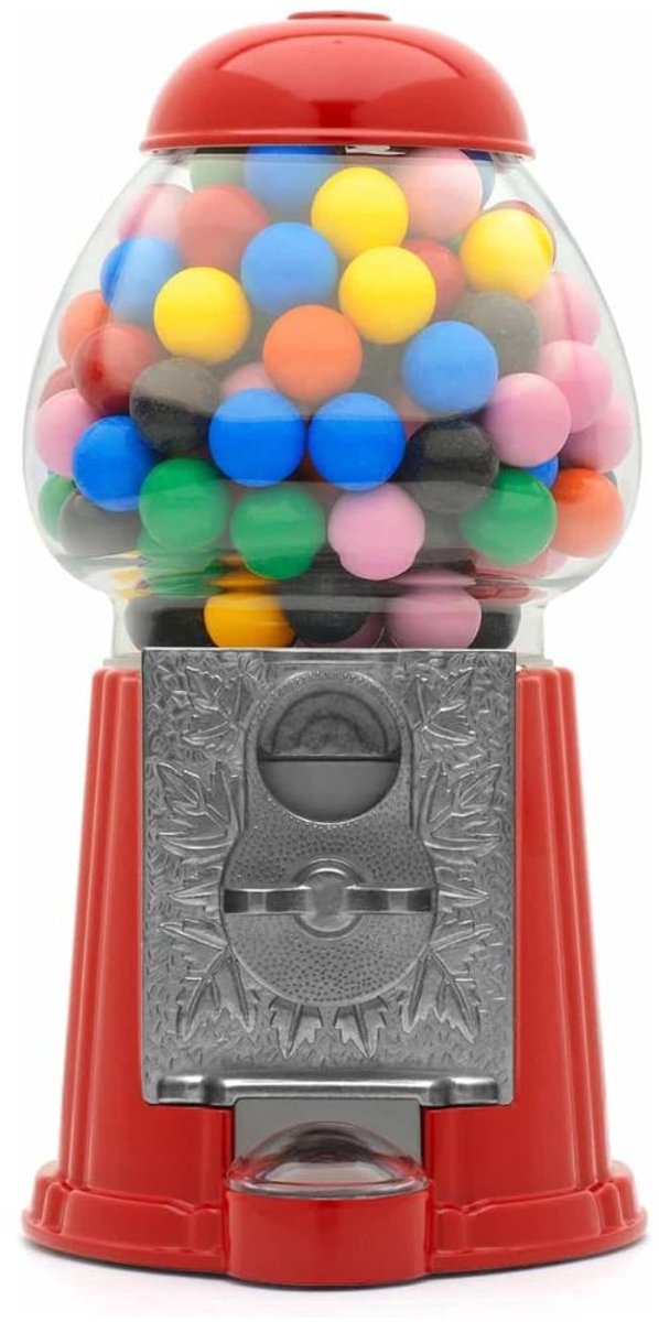 KIRA® Kauwgomballen Automaat - Snoepdispenser - Gumball Machine - Snoepmachine - Snoepautomaat - Rood - ‎13cm x 12cm x 23cm