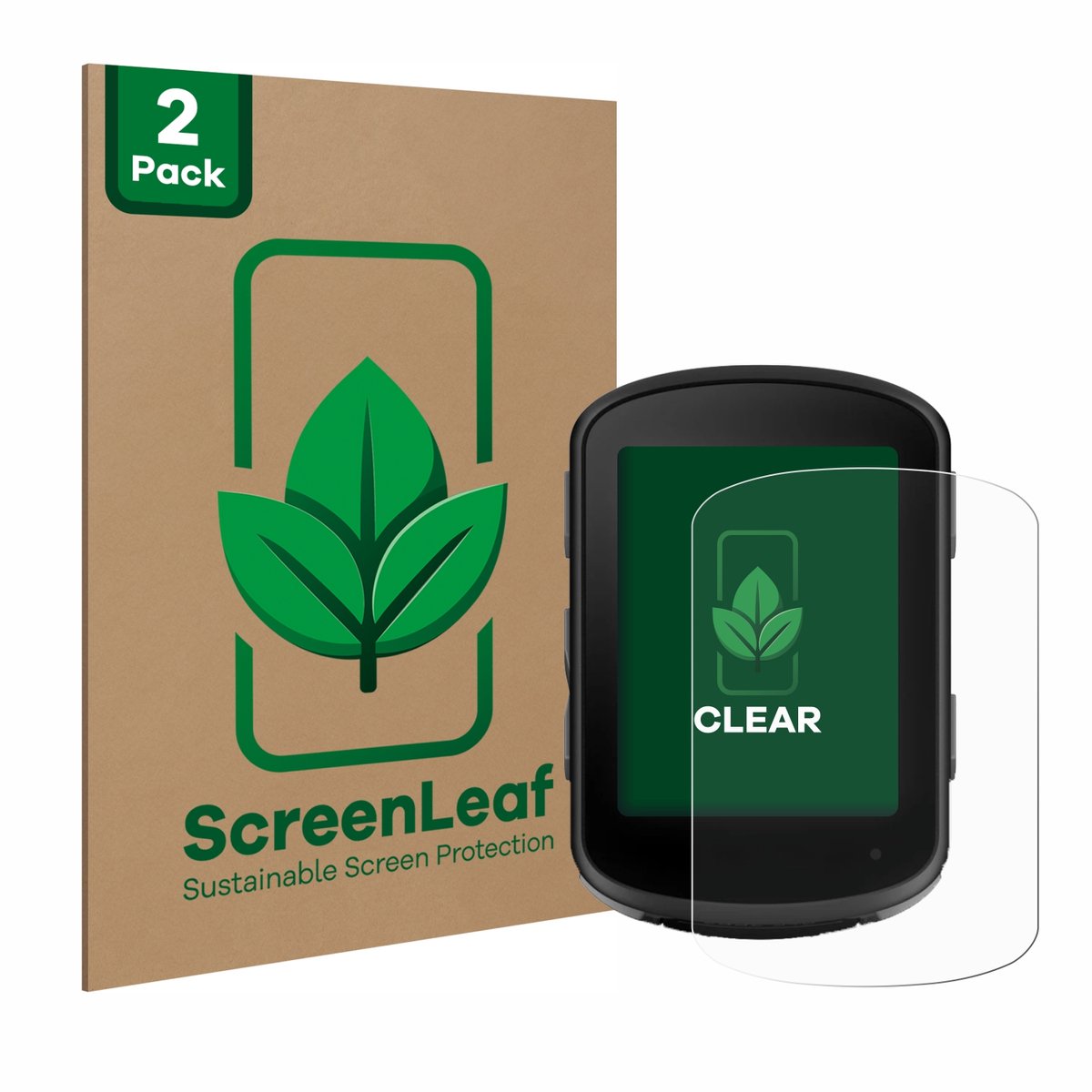 2 Stuks Screenprotector voor Garmin Edge 540 - Hoogwaardige Beschermfolie transparant