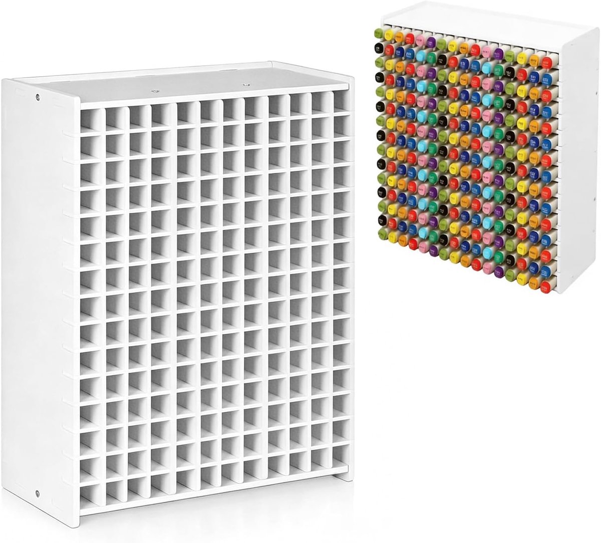 Pennenorganizer 180 vakken - flexibele indeling - bureau-organizer voor kunstenaars en kinderen - ShopVlot
