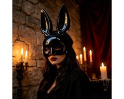 Quick Relief Bunny Masks - Erotisch Masker - Konijn Maskers - Gemaskerd Bal - Carnavals Masker - 2 stuks Zwart