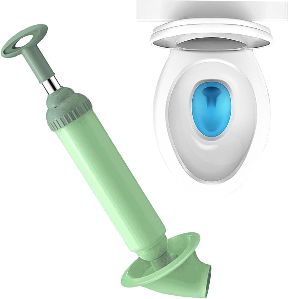 Hogedruk Ontstopper - Toilet Ontstopper Zuiger - Verstoppingen Verwijderen - Krachtige Perslucht Technologie - 395 x 269 x 111 cm