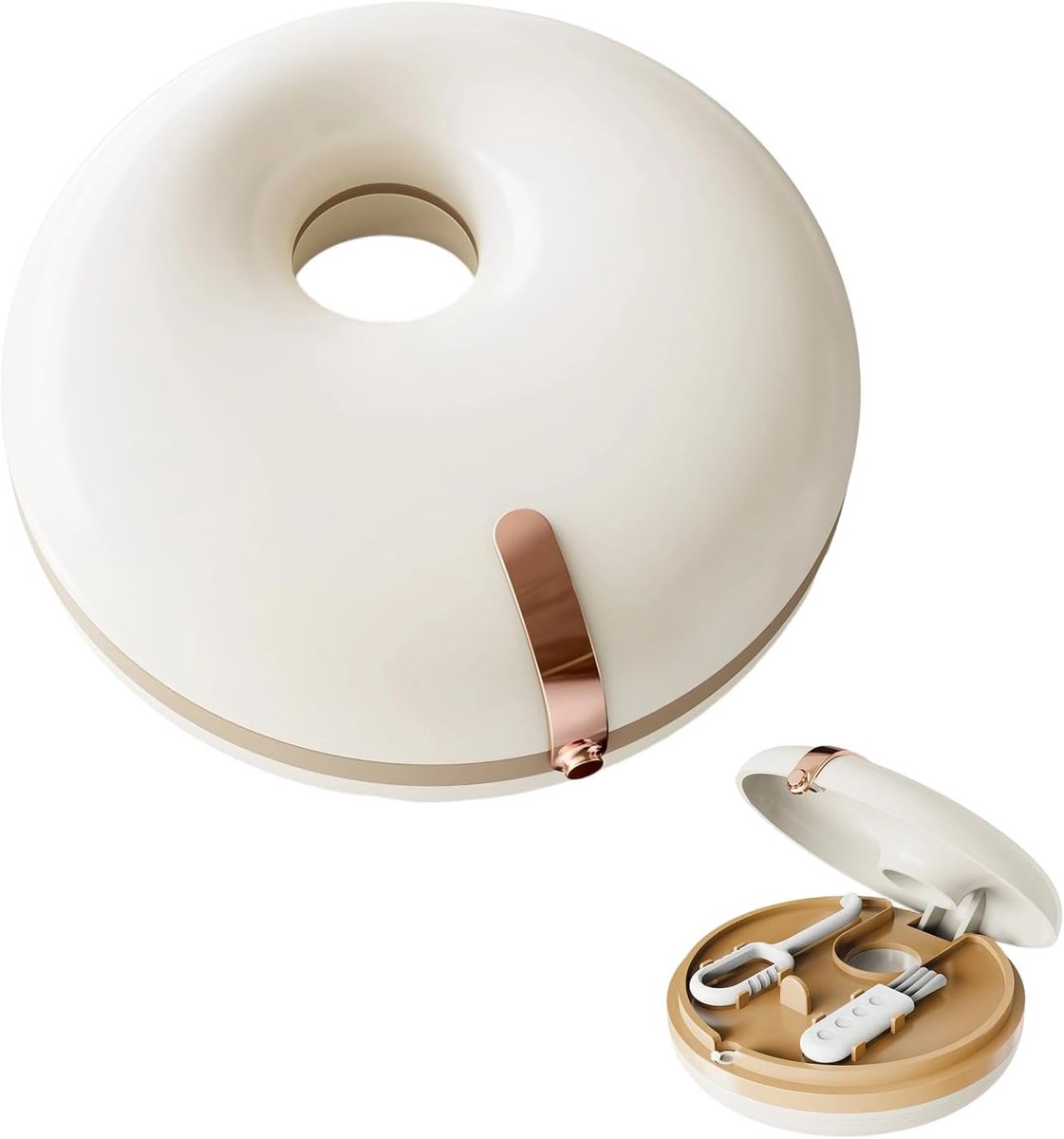 Dental Bracket Box, Double Layer Dental Prosthesis Box, Portable Denture Box, Cream Tooth Replacement, with - ShopVlot